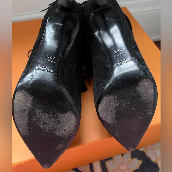 Saint Laurent Suede Fringe Boots - Picture 8 of 12